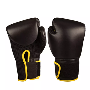 Guantes de boxeo con logo personalizado, guantes deportivos de cuero para boxeo, venta al por mayor - Product Image 3