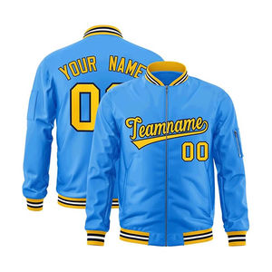 Chaquetas Varsity de moda para hombres y ropa de calle bordada con logotipo personalizado y chaqueta Varisty de secado rápido Unisex - Product Image 1