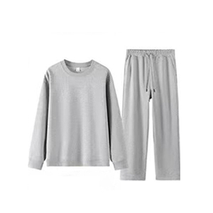 <span class=keywords><strong>Set</strong></span> di Felpe con Collo Tondo in Cotone 100% con Fodera in Pile, Logo Personalizzato, Alta Qualità 320GSM, Tute Sportive Neutre all'Ingrosso - Product Image 3