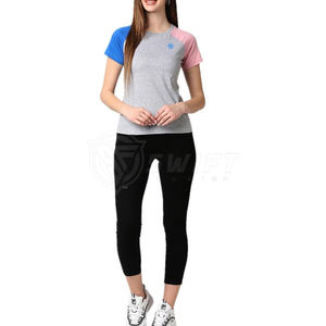 เสื้อยืดคอกลมแฟชั่นฮอตแฟชั่นสำหรับผู้หญิงผ้าคอตตอน100% ระบายอากาศได้ดีสไตล์ลำลองเป็นมิตรกับสิ่งแวดล้อมโลโก้ - Product Image 5