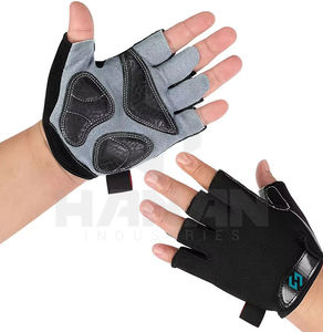 Guantes de ciclismo unisex de medio dedo antideslizantes, almohadilla de gel absorbente de golpes de Pakistán, guantes de carreras de moda para Fitness - Product Image 4
