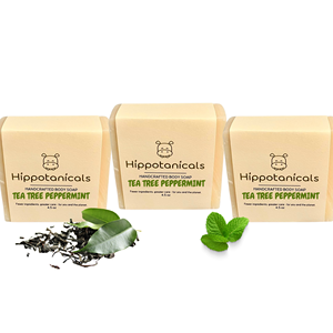 ฮิปโปทาเนิลส์ บอดี้แคร์ คลาริฟายอิ้ง ทีทรี เปปเปอร์มินท์ โลชั่นบาร์ โคลด์โปรเซส วีแกน เป็นมิตรกับสิ่งแวดล้อม ผลิตจากพืชธรรมชาติ - Product Image 2