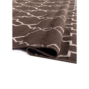 พรมปูพื้นลายเรขาคณิตสีเบจน้ำตาล รุ่น Indusbar ADWV-13023 ผลิตจากเส้นใยโพลีเอสเตอร์ สำหรับห้องนั่งเล่น ห้องโถง หรือห้องพัก วัยรุ่นใช้งานได้ เหมาะสำหรับปูพื้นบ้าน - Product Image 2