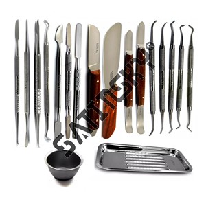 Juego de 3 Espátulas Manuales para Mezclar y Modelar Cera Dental, Instrumentos Médicos Quirúrgicos Dentales para Técnicos de Odontología, Laboratorio de Modelado - Product Image 5