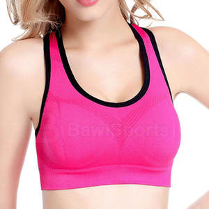 Sujetador deportivo sin costuras para mujer, ajuste elástico de apoyo para Yoga, gimnasio, correr, Sujetador deportivo personalizado - Product Image 3