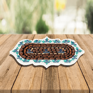 Bandejas de chocolate nácar hechas a mano de suministro de fábrica decorativas ecológicas para el mercado de Oriente Medio al por mayor - Product Image 1