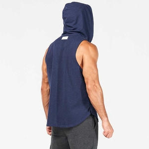Spandex Hoodie Débardeur Gym Vêtements Formation Muscle Débardeur pour Hommes Fitness Gilet Musculation Hommes À Capuche Débardeur - Product Image 3