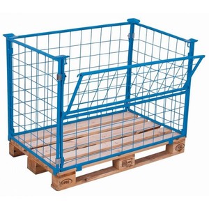 Accesorio para Palés de Acero Variofit Tipo 64, Área de Carga de 1200 x 800 mm para Jaulas y Contenedores de Almacenamiento - Product Image 1