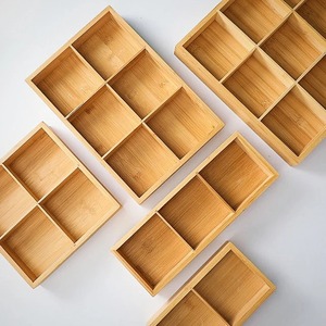 Bandeja divisoria de bambú para servir aperitivos y frutos secos bandejas divisorias de madera de alta calidad al mejor precio - Product Image 3