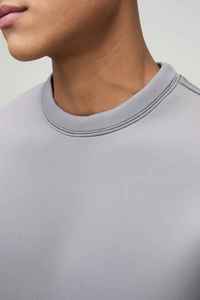 Sudadera Personalizada Gris Lisa para Hombre, 450GSM, Felpa, Talla Grande, Varios Colores, Nueva y Elegante - Product Image 4