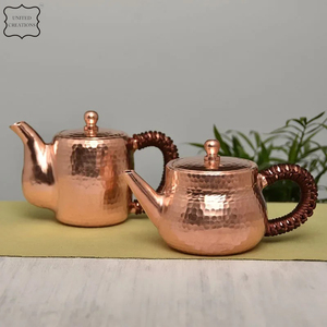 กาน้ำชาโลหะทำจากทองแดงงานแฮนด์เมดสำหรับใช้กับเตากาน้ำชาทำจากทองแดงดีไซน์ล่าสุด - Product Image 5