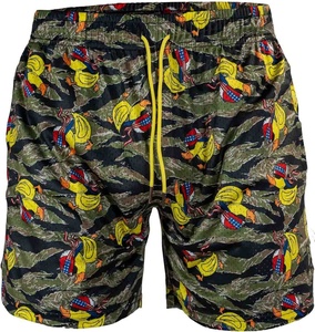 Pantalones Cortos de Malla para Hombre, 100% Poliéster, Estilo Urbano, Cintura Media, Transpirables, de Secado Rápido, con Estampado Sublimado y Bolsillos con Cremallera - Product Image 5