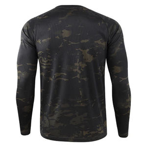 Chemise de chasse unisexe à manches longues Anti UV personnalisé UPF 50 + coupe-vent respirant Polyester sec Camouflage pêche vêtements de plein air - Product Image 6
