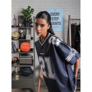 Conjunto de Uniforme de Baloncesto Juvenil Reversible Allstars, Talla XL, Poliéster, Camiseta Lisa con Estampado de Bandera, Pantalones Cortos, Sublimación, Ropa Deportiva de Fútbol - Product Image 5