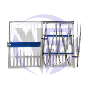 Professional 5 pcs TC Castroviejo Micro Surgery <b>Set</b> Sterilization <b>Box</b> Included <b>Top</b> Of Our Production Made By Wenquar - Product Image 2
