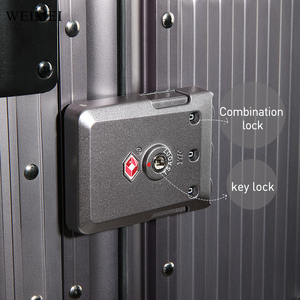 Caja de barra de remolque de equipaje de almacenamiento de joyas de aleación de aluminio de gran capacidad WEIMEI que contiene 9 capas de bandeja de joyería - Product Image 6