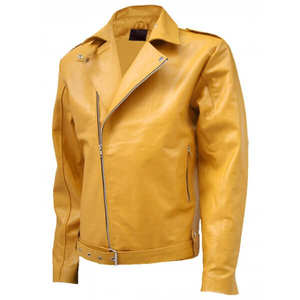 Chaqueta cálida de cuero de invierno para hombre, piel de vaca real con forro interior, bomber clásico, Biker, estilo ajustado - Product Image 3
