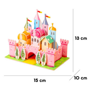Puzzle 3D Château de Princesse - Jeu de Construction pour Filles - Couleurs Assorties - Product Image 6