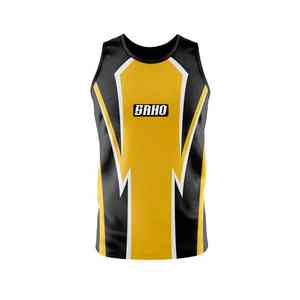 Gaelic football teamwear vests from Pakistan with club customization lightweight material and active fit - Product Image 4