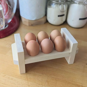 Compact Wooden <b>Egg</b> Rack For Small Apartment Kitchens Offering Elegant Storage Solution And Modern <b>Decorative</b> Look - Product Image 1