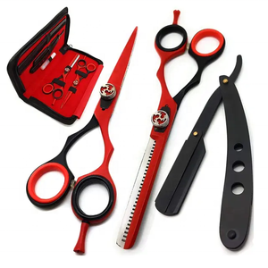 Venta al por mayor profesional japonés 440C acero peluquero corte adelgazamiento tijeras 6 pulgadas pelo recto tijeras cerámica afilada belleza - Product Image 6