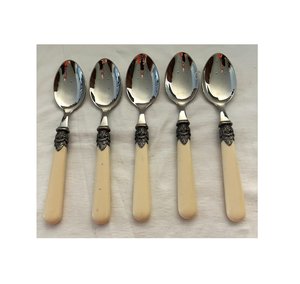 Nouveaux arrivages Ensemble de couverts pour la maison Manche en os Vente à chaud Couverts de restaurant de mariage Cuillère 3 pièces en acier inoxydable - Product Image 6