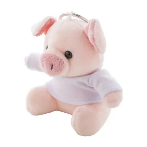 Portachiavi Personalizzato in Peluche a Forma di Maialino per Gadget e Accessori - Product Image 3