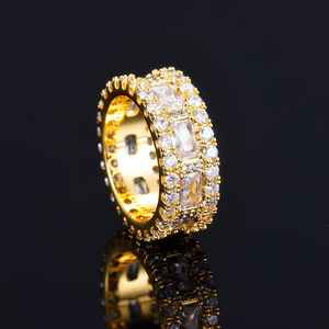 Exclusivo oro blanco de 14kt diseñador personalizado Leb Grown corte redondo VVS Clarity Diamond Iced Out Hip Hop anillo para hombres - Product Image 6