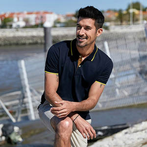 Polo de secado rápido para hombre Polo transpirable logotipo personalizado y bordado - Product Image 1