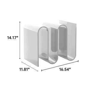 Estante de almacenamiento acrílico 2025 con base en el suelo, solución creativa moderna transparente y elegante con estante de esquina personalizable para el hogar - Product Image 3