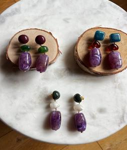 New Product Trend Fashion Jewelry Pendants <b>Resin</b> Fashion Oval Gradient <b>Earring</b> from f s international - Product Image 6