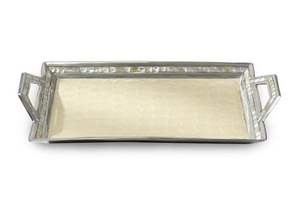 Bandeja de servicio reutilizable de un solo nivel de acero inoxidable clásico de alta calidad para mesa de comedor de cocina y ocasiones especiales de boda - Product Image 2