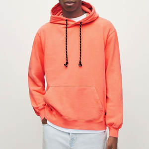 Sudadera con Capucha de Estilo Básico para Hombre, Diseño OEM, 100% Algodón, Suministro Directo de Fábrica, Tinte Liso para Invierno, a la Moda - Product Image 1