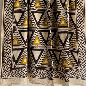 Écharpe imprimée à la main en coton 100% fait à la main Écharpe traditionnelle de Jaipur Écharpe Boho Chic légère et douce en coton - Product Image 1