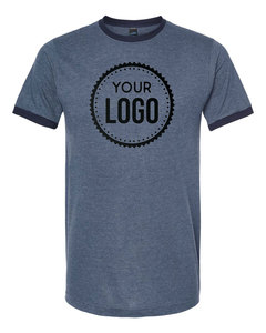 Bella toile à manches courtes doux classique sonnerie t-shirt col rond LOGO personnalisé graphique t-shirts impression personnalisée t-shirt pour hommes - Product Image 1