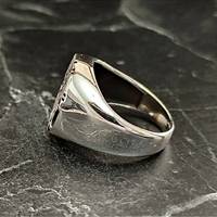Bague pour homme en argent sterling 925, faite à la main, style steampunk, design géométrique mécanique, sans pierre, sans placage, cadeau idéal