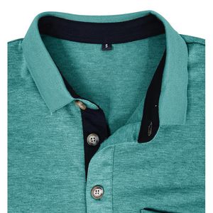 Polos de secado rápido para hombre con logotipo personalizado impreso para hombre, Polo de microfibra con timbre de algodón 100%, Polo para hombre de alta calidad a la moda - Product Image 4