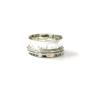 <b>Silver</b> <b>Spinner</b> <b>Ring</b> 6.8 Gram for Gift Occasions - Product Image 1