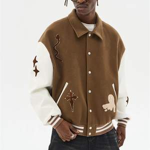 Fabricant sur mesure, vestes universitaires en cuir brodé de haute qualité pour hommes, vestes universitaires personnalisées pour hommes - Product Image 3