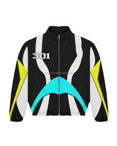 ชุดวอร์มลำลองกันน้ำน้ำหนักเบาขนาดใหญ่พิเศษของผู้ชายชุดกันลมโพลีเอสเตอร์พร้อมกางเกงขาสั้นทนทานชุดกันลมระบายอากาศ - Product Image 2