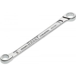 Llave de doble boca ergonómica Hazet de 12 puntos exteriores con cabezales desviados y perfil de tracción para un agarre cómodo - Product Image 1