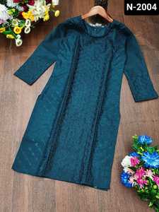 Nouveau déjeuner lourd rayonne fantaisie broderie travail Kurti pantalon avec Dupatta et grande taille disponible pour décontracté et usage quotidien Kurtis - Product Image 6