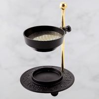 Nouveau Porte-encens en laiton réglable avec bol, doré, décoratif religieux, lampe aromatique, couleur/taille personnalisable, qualité supérieure, durable