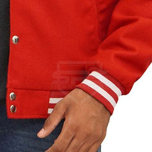 Nouveau design, couleur unie, veste Letterman pour hommes, vêtements chauds, veste Letterman d'hiver pour hommes - Product Image 6
