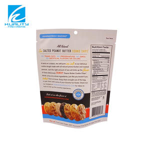 Maßgefertigter Lebensmittelechter Kunststoff-Standbeutel für <span class=keywords><strong>Snacks</strong></span>, Brezel, Kekse, Feuchtigkeitsbeständig, Heißversiegelbar, Wiederverschließbar mit Reißverschluss - Product Image 2