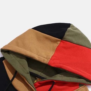 Vente en gros de sweats à capuche pour hommes 100% coton nouveau style block couleur haute qualité sur mesure vêtements d'hiver dernière conception brodée unisexe - Product Image 5