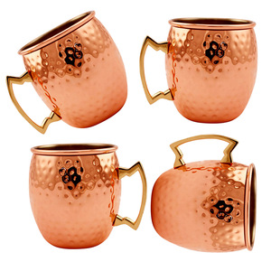 Factory Wholesale Coffee <b>Cup</b> Copper <b>Cup</b> <b>Set</b> Moscow Mule Copper Mugs New Design Handmade Moscow Mule Mug Supplier - Product Image 4