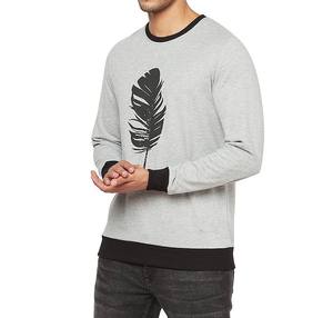 Precio al por mayor de los hombres de cuello redondo sudadera primavera otoño pulóver sudaderas estilo Hip Hop logotipo personalizable impresión - Product Image 2