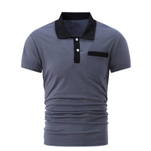 Vente en gros de polos brodés pour hommes, polos athlétiques à manches courtes respectueux de l'environnement, polos décontractés à col personnalisés - Product Image 3
