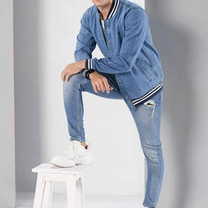 Veste en jean de service OEM vente à chaud en haute qualité 2024 veste en jean veste en jean décontractée de rue pour hommes - Product Image 4